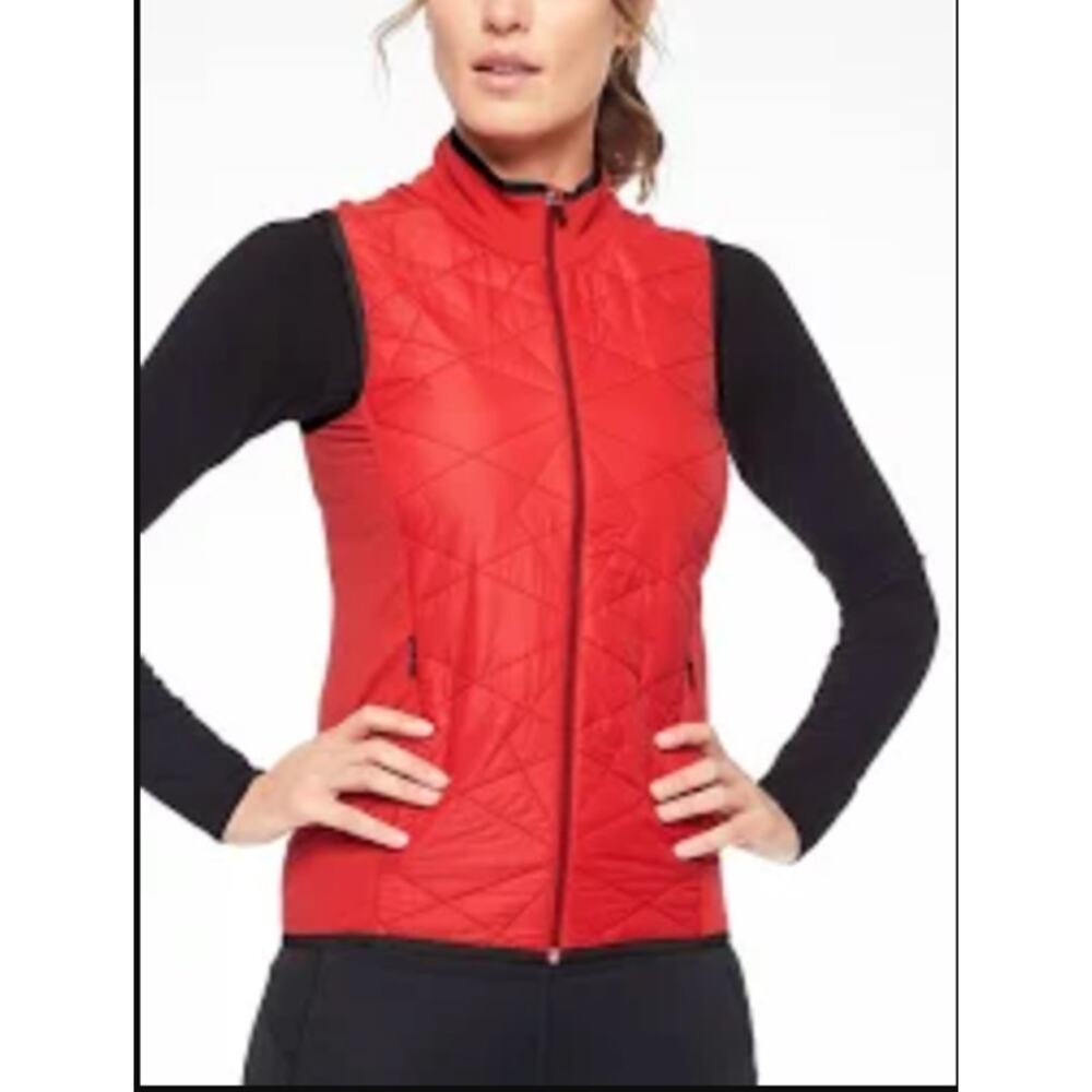 Athleta Insulated Flurry PrimaLoft Vest in‎ Red XS